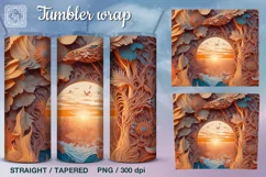 3d Tumbler Sublimation, 20 oz Tumbler Wrap Product Image 1