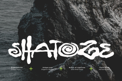 Shatoze - Experimental Irregular Quirky Urban Graffiti Font Product Image 1