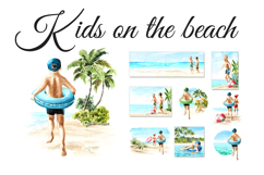 Kids on the beach Product Image 1