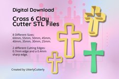 Clay Cutter STL File Cross 6- Christian Earring Digital File Product Image 1