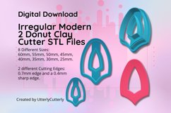 Clay Cutter STL File Irregular Modern Donut 2- Geometric Mod Product Image 1