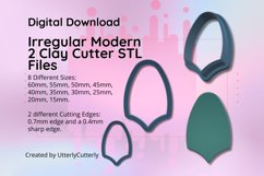 Clay Cutter STL File Irregular Modern 2- Geometric Modern Ea Product Image 1