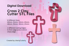 Clay Cutter STL File Cross 2- Christian Earring Digital File Product Image 1