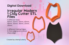 Clay Cutter STL File Irregular Modern 1- Geometric Modern Ea Product Image 1