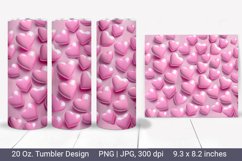 Heart Tumbler Sublimation. Valentines Day Tumbler. Product Image 1