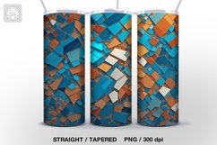 3d Mosaic 5 Tumbler Sublimations , 20 oz Tumbler Wraps Product Image 5
