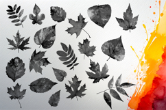 40 watercolor leaves stamps for Procreate Product Image 4
