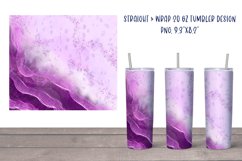 Purple glitter tumbler abstract| 20 oz Tumbler Sublimation Product Image 1