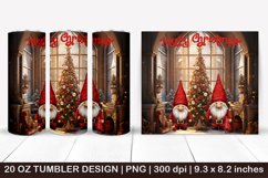 Christmas Gnomes Tumbler Bundle- 3d Christmas tumbler wrap Product Image 5