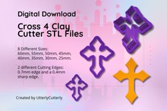 Clay Cutter STL File Cross 4- Christian Earring Digital File Product Image 1