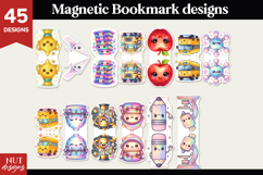 Cute School Magnetic bookmark bundle Back to school bookmark Product Image 4