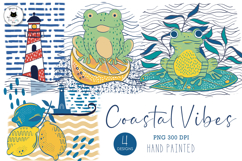 Coastal Summer Sublimation Designs | Beach Clipart Product Image 1