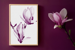 20 Watercolor Magnolia Stamps for Procreate Product Image 5