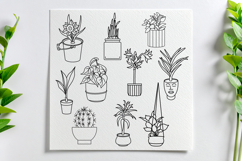 40 Potted plant stamps for Procreate, Houseplant brush set Product Image 4
