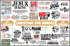 Christian Svg Bundle, Faith Svg, Jesus Loves Svg Designs Product Image 1