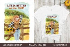 Life is better on the farm. Farm Sublimation. Farm Wife. Product Image 1