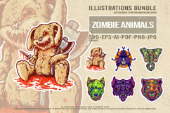 Macabre Horror Vector Pack Creepy Doll And Beastly Animals Product Image 1