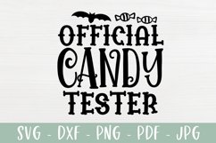 Official Candy Tester - Cute Halloween Kids SVG Product Image 2