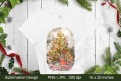Merry and Bright. Christmas Sublimation. Watercolor. Product Image 1