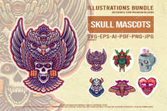 Fantasy Skull Art Samurai Viking Owl Heart Set Product Image 1