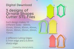 Ornate Shape 3 Designs Clay Cutter - Cookie Cutter STL File Product Image 1