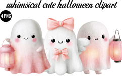Whimsical Cute Halloween Png Clipart Product Image 1