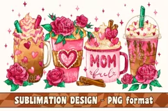Mother's Day Mom Fuel Sublimation Design PNG, Coffee Lover Product Image 1