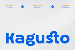 Kagusto - Modern Bold Minimal Logo Sans Font Product Image 1