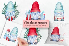 Christmas gnomes PNG for Christmas sublimation designs Product Image 1