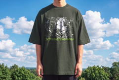 Men's Oversized T-Shirt Mockup PSD Color Change Product Image 5