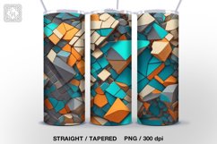 3d Mosaic 5 Tumbler Sublimations , 20 oz Tumbler Wraps Product Image 6