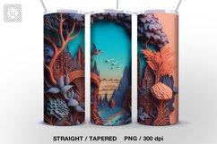 3d Landscape Tumbler Sublimations, 20 oz Tumbler Wraps Product Image 6
