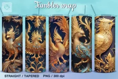3d phoenix 5 Tumbler Sublimation, 20 oz Tumbler Wraps Product Image 1
