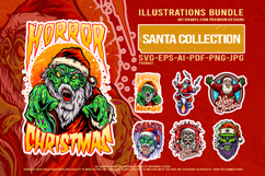 Zombie Saint Nicholas Cannabis Christmas Illustration Pack Product Image 1