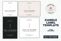 Modern Candle Label Canva Template Product Image 1