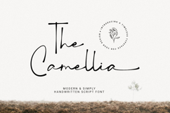 The Camellia - Modern Handwritten Script Product Image 1