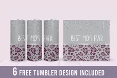 Best Mom Ever Tumbler Wrap, Mom Tumbler Wrap Product Image 1