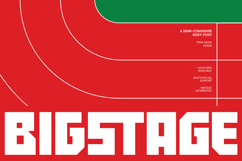 Bigstage - A Bold &amp; Powerful Semi Condensed Boxy Display Product Image 1