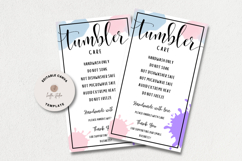 Tumbler Care Card for Small Business Product Image 1
