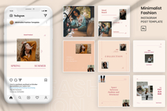 Minimalist Fashion Instagram Post &amp; Story PSD Product Image 1