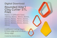 Rounded Kite 1 Clay Cutter - Cookie Cutter STL File Product Image 1