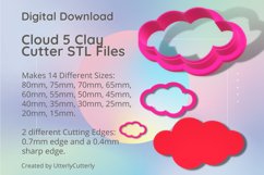 Cloud 5 Clay Cutter - Cookie Cutter STL File Product Image 1