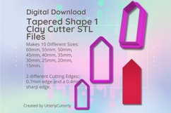 Clay Cutter STL File - Tapered 1 Clay Cutter Earring -C Product Image 1