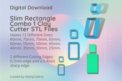 Rectangle Combo 1 Clay Cutter - Cookie Cutter STL Product Image 1