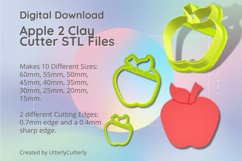 Apple 2 Earring Clay Cutter - Cookie Cutter Product Image 1