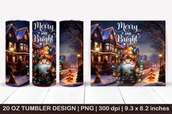 Christmas Gnomes Tumbler Bundle- 3d Christmas tumbler wrap Product Image 7