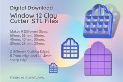 Window 12 Earring Clay Cutter - Cookie Cutter STL Product Image 1