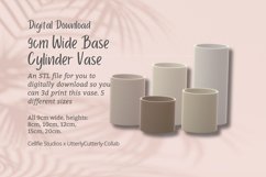 9cm Wide Base, Cylinder Vase STL File Product Image 1