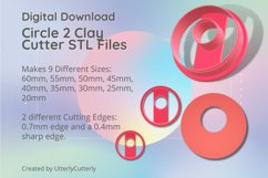 Circle 2 Clay Cutter - Cookie Cutter STL File Product Image 1