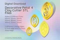 Decorative Petal 4 Earring Clay Cutter - Cookie Cutter Product Image 1